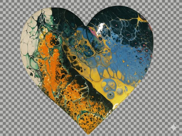 FLUID ART Valentin napi páros festés - Image 3