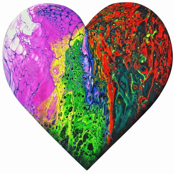 FLUID ART Valentin napi páros festés - Image 4