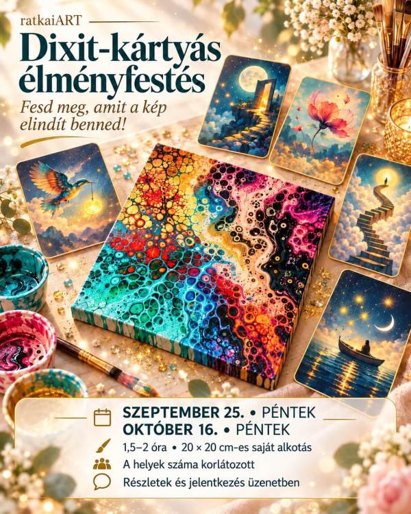 Dixit-kártyás élményfestés szeptember 25 18 óra